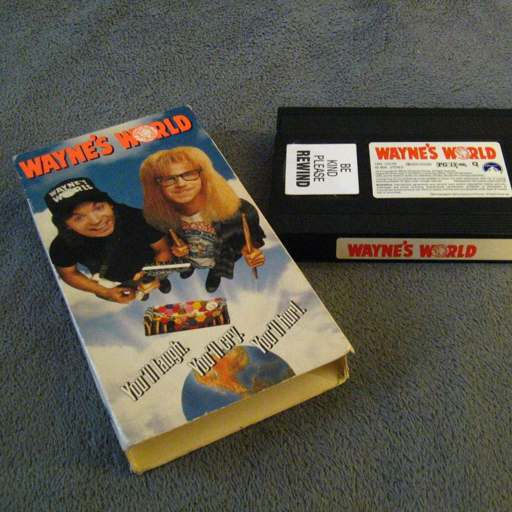 Wayne's World 1992 VHS Video Movie & Cover
